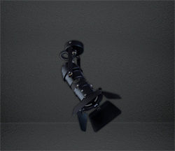 Встраиваемые светильники Cinema MP 544.03 Прожектор со шторками черный
